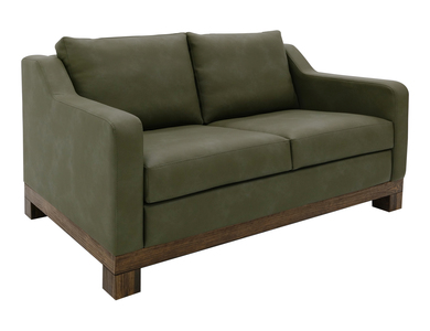IUP117-LOV-232 Wooden Frame & Base, Loveseat "Natural Teca"