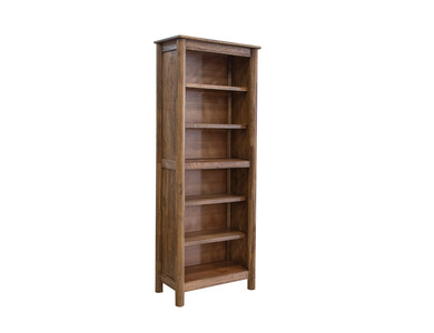 IFD7381BKS 6 Wooden Shelves Bookcase "Olimpia"