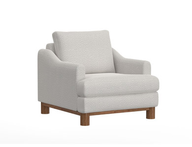 IUP738-ACH-101 Wooden Frame & Base, Armchair "Olimpia"