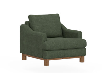 IUP738-ACH-111 Wooden Frame & Base, Armchair "Olimpia"