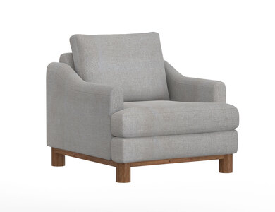 IUP738-ACH-161 Wooden Frame & Base, Armchair "Olimpia"
