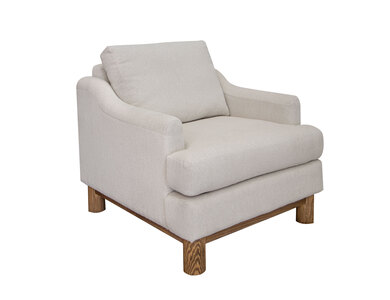 IUP738-ACH-170 Wooden Frame & Base, Armchair "Olimpia"
