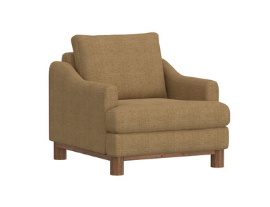 IUP738-ACH-175 Wooden Frame & Base, Armchair "Olimpia"