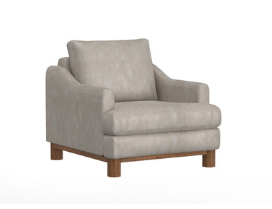 IUP738-ACH-210 Wooden Frame & Base, Armchair "Olimpia"