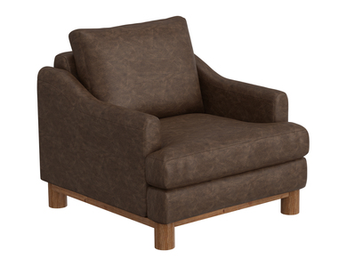 IUP738-ACH-212 Wooden Frame & Base, Armchair "Olimpia"