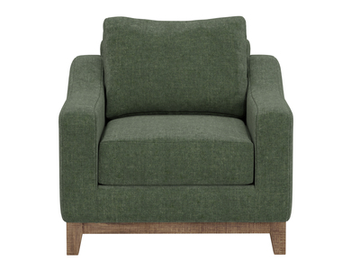 IUP541-ACH-111 Wooden Frame & Base, Armchair "Olivo"