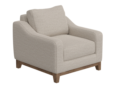 IUP541-ACH-161 Wooden Frame & Base, Armchair "Olivo"