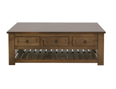 IFD8961CKT 6 Drawer, 1 Shelf, Cocktail Table "Parota III"