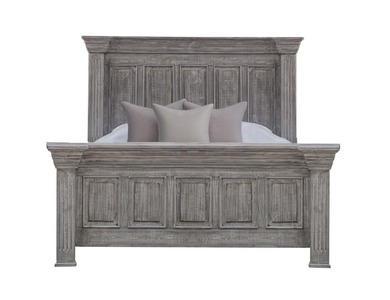 Bed - Cal King Size, Gray "Terra"