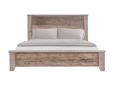 Bed - Queen Size "White Teak"
