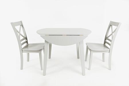 5pc 252-28 Simplicity Round Drop Leaf Table W/(4) X Back Chairs