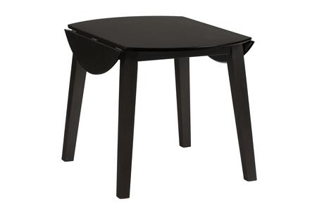 5pc 552-28 X Back Simplicity Round Drop Leaf Table W/(4) X Back Chairs