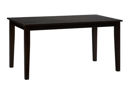 5pc 552-60 Slatback Simplicity Rect. Dining Table W/(4) Slatback Chairs