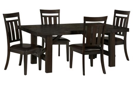 5pc 705-79 Kona Grove Dining Table W/(4) Slatback Chairs