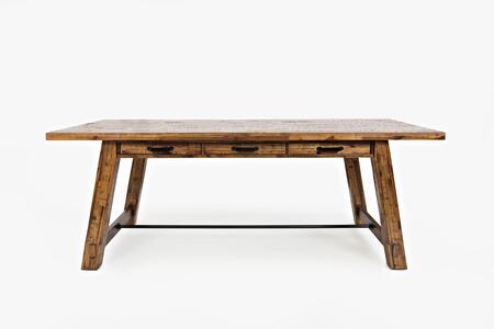 7pc 1511-82 Cannon Valley Trestle Table W/(6) Chairs