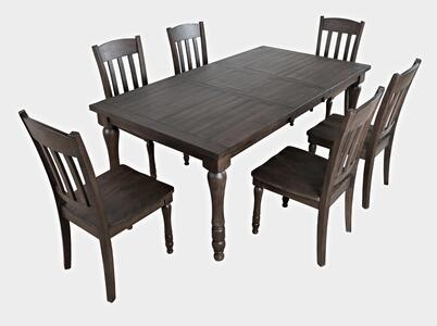 7pc 1700-42 Madison County Ext Dining Table W/(6) Chairs