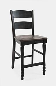 1702-BS401KD Madison County Ladderback Stool (2/Ctn)