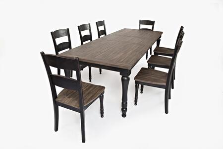7pc 1702-106 Madison County Ext Table W/(6) Chairs