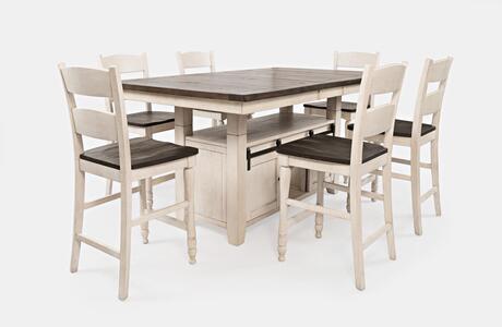 5pc 1706-72 Madison County High/Low Table W/(4) Stools