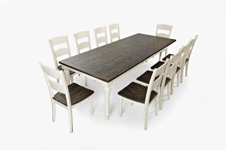 9pc 1706-106 Madison County Ext Table W/(8) Chairs
