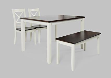 1805 Asbury Park 4 Pack - Table, (2) Chairs, Bench