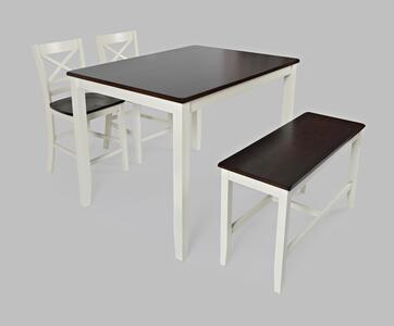 1806 Asbury Park 4 Pack - Table, (2) Stools, Bench