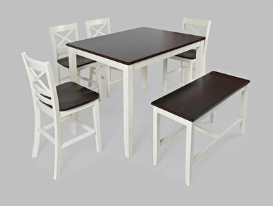 6pc 1806 Asbury Park 4 Pack W/(2) Additional Stools