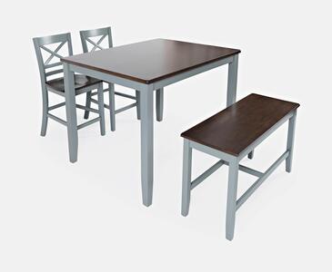 1816 Asbury Park 4 Pack - Table, (2) Stools, Bench