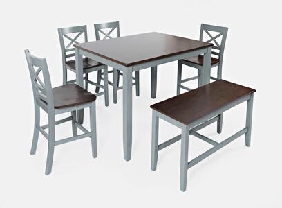 6pc 1816 Asbury Park 4 Pack W/(2) Additional Stools