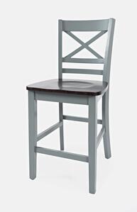 1816-BS395KD Asbury Park X Back Stool (2/Ctn)