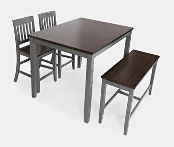 1836 Decatur Lane 4 Pack - Table, (2) Stools, Bench