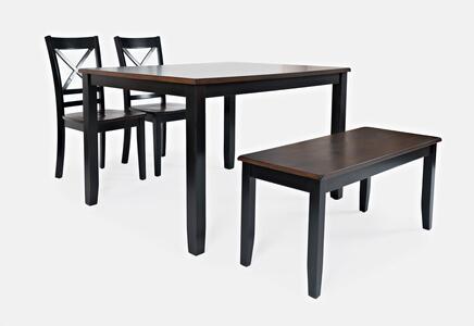 1845 Asbury Park 4 Pack - Table, (2) Chairs, Bench