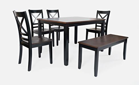 6pc 1845 Asbury Park Dining 4 Pack W/(2) Additional Chairs