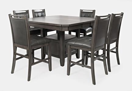 7pc 1872-54 Manchester High/Low Sq. Dining Table W/(6)Chairs