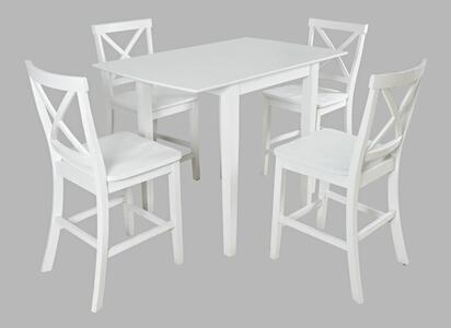5pc 2146-48 X Back Eastern Tides Dropleaf Counter Table W/(4) X Back Stools
