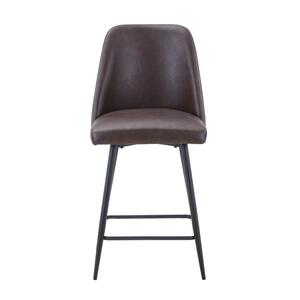 2271-MADDOXSTDBN Maddox Uph Stool - Dk Brown (2/Ctn)