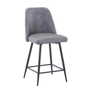 2271-MADDOXSTGRY Maddox Uph Stool - Grey (2/Ctn)
