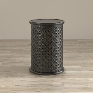 1730-17AB Decker Large Drum Table - Ant Black