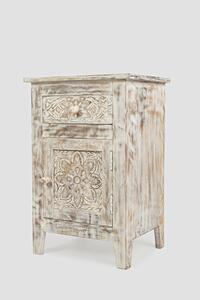 1730-50 Devi Accent Table - Weathered White