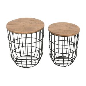 2330-1815BL Rondo Nesting End Tables - 2Pc Set