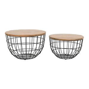 2330-3026BL Rondo Nesting Cocktail Tables - 2Pc Set