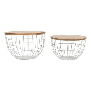 2330-3026WH Rondo Nesting Cocktail Tables - 2Pc Set