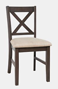 2025-340GRKD Hobson X Back Chair (1/Ctn) - Grey