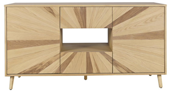 2484-60 Reece 60 Console L. Oak