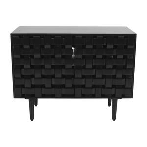 2487-42 Trent 2 Door Acc Cabinet - Black