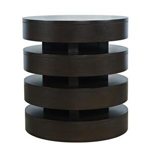 2370-6ESP Brix Round End Table - Espresso