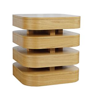 2370-3OAK Brix Square End Table - Oak