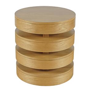 2370-6OAK Brix Round End Table - Oak
