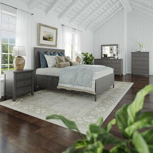 4pc 2150 Queen Storage Bedroom Maxton 4 Piece Queen Storage Bedroom Set: Bed, Dresser,Mirror, Nightstand
