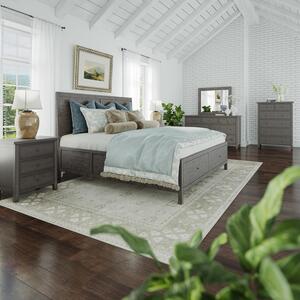 4pc 2150 King Panel Bedroom Maxton 4 Piece King Panel Bedroom: Bed, Dresser, Mirror, Nightstand